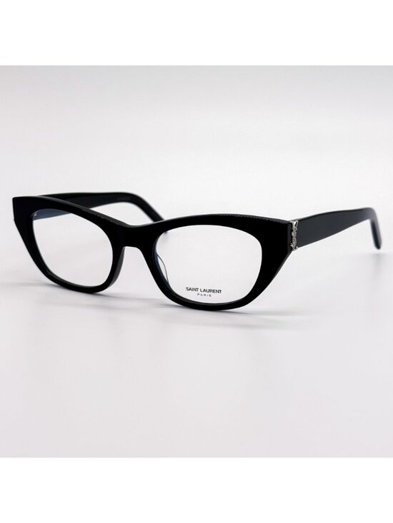 NWT Saint Laurent SL M80 001 Women Black Cat Eye Eyeglasses main image 4